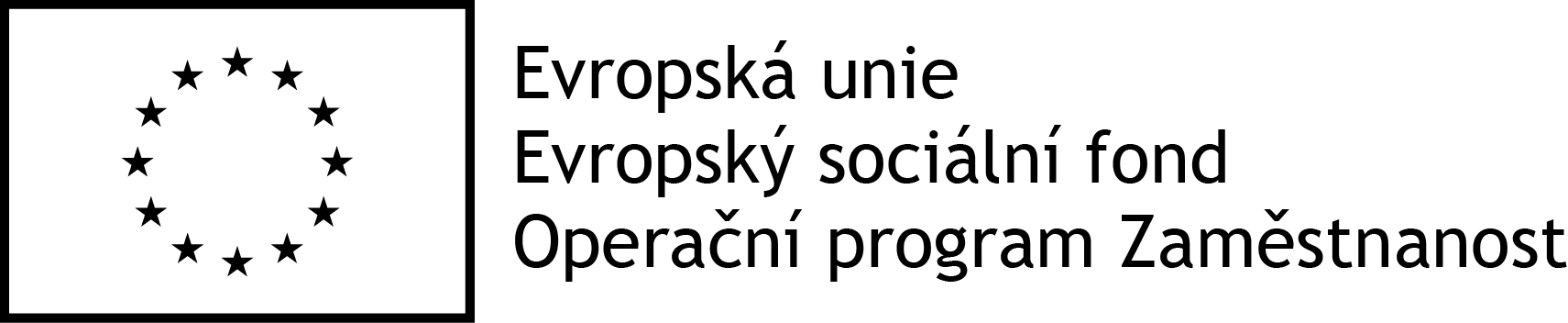 Logo OPZ černobílé